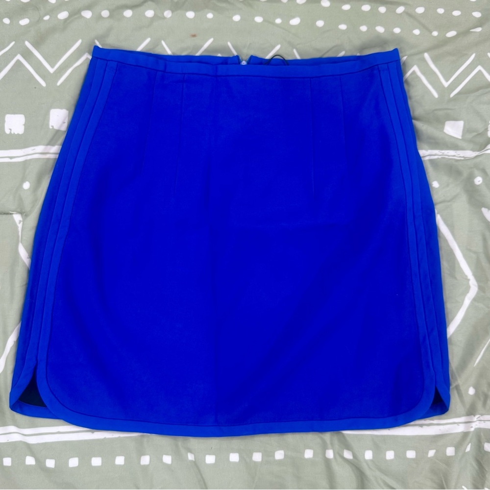 Zara Vibrant Blue A-Line Skirt